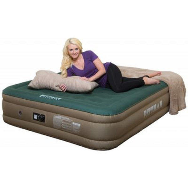 Pittman Outdoors Ultimate 16" Air Mattress with Builtin Air Pump